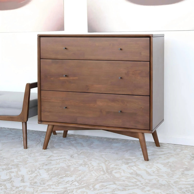 Caroline - Dresser 3 Drawer - Brown / Wood by HouseOfZazla