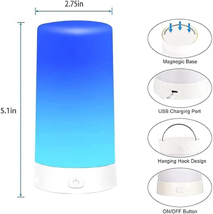 Led Flame Light,USB Rechargeable LED Fire Candles Outdoor Hanging Lamps with Remote for Home Party Halloween Christmas Decoration (Blue) by GreenHaven Gardens