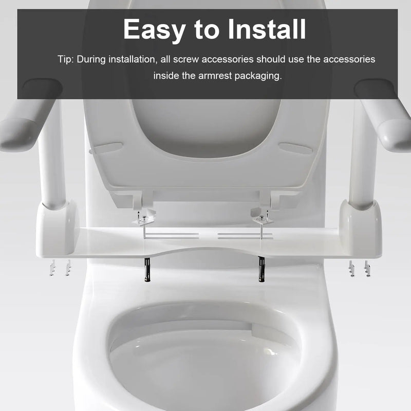 Upgraded Design Armrest, With Glossy Gw 007 1 Piece Toilet With Tornado Flush, Soft Close Seat, Dual Flush Map 1000G, Comfort Chair Seat - Gloss White by HouseOfZazla