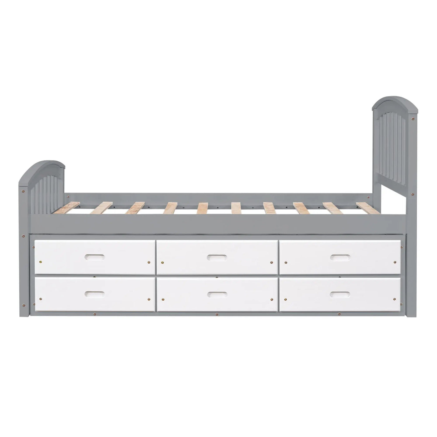 Platform Storage Bed Solid Wood Bed With 6 Drawers by HouseOfZazla