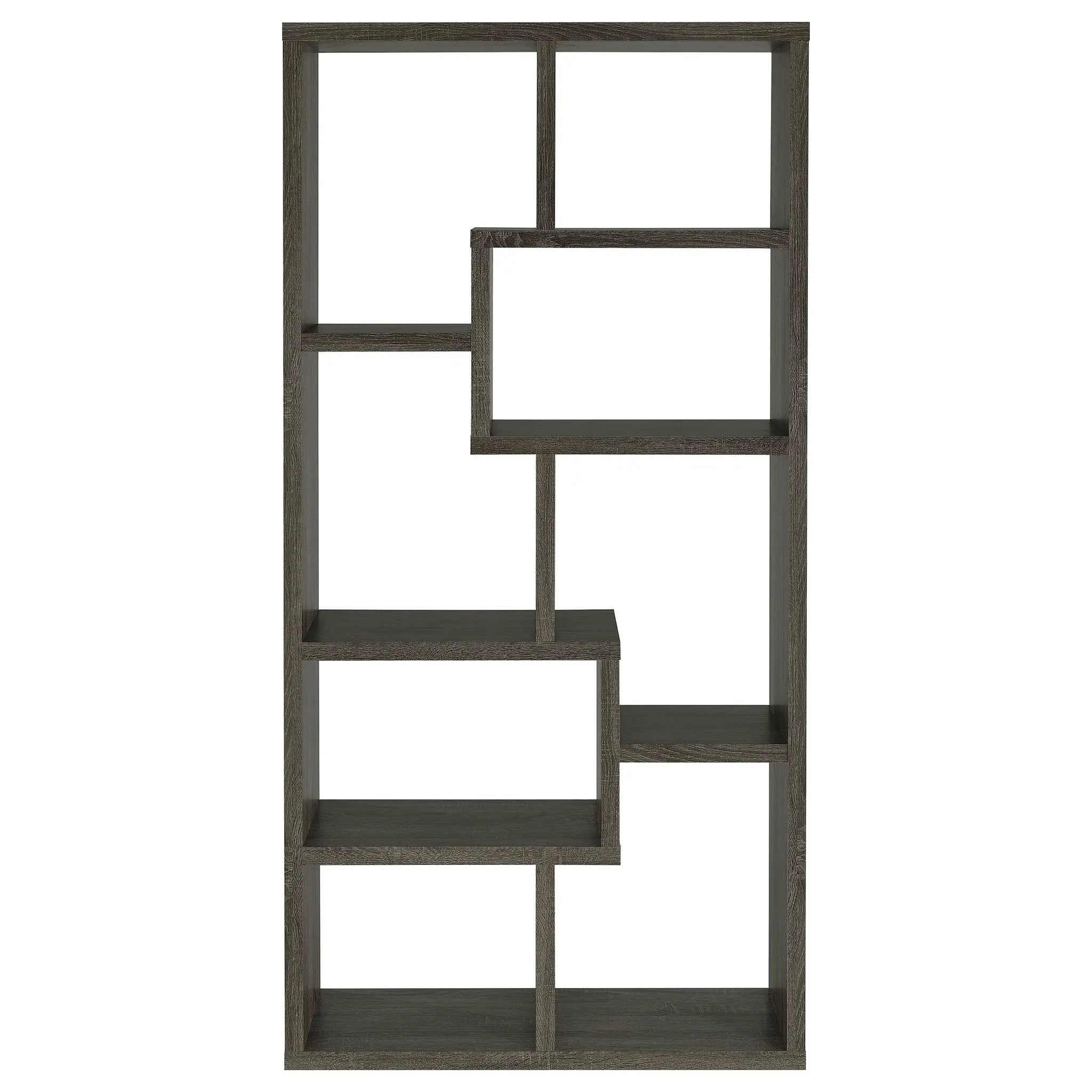 8 Shelf Geometric Bookcase