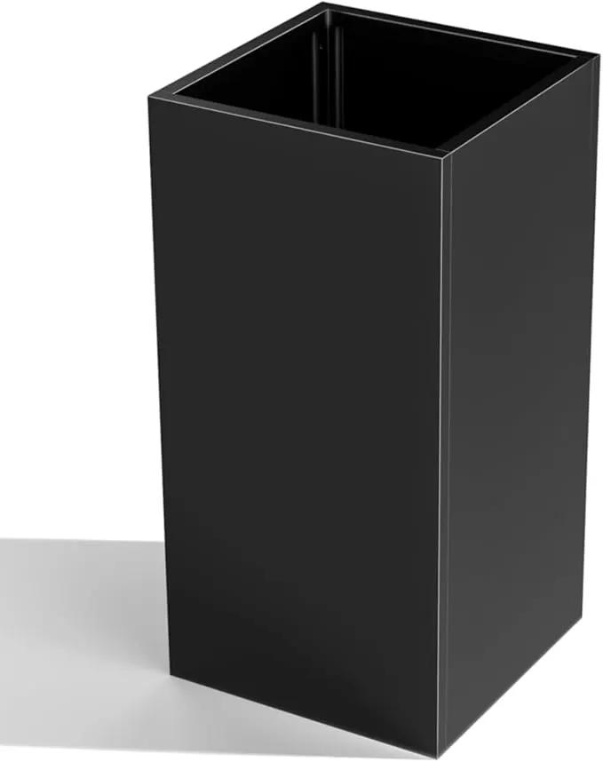 Tall Metal Cube Planter for Outdoor Plants 15" L x 15" W x 30" H, Heavy Duty Steel Planter Box with Removable Insert Shelf, Rectangular Planters for Porch, Garden, Yard, Hotel (Black) by GreenHaven Gardens