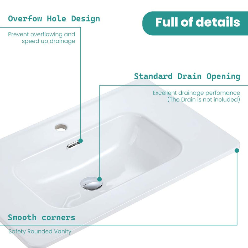 BB04-30-301 Integrated Bathroom Sink by HouseOfZazla