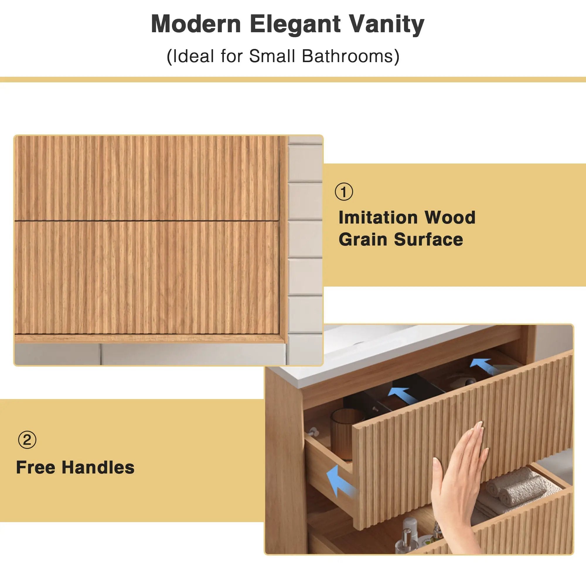 24" Floating Bathroom Vanity Set by HouseOfZazla