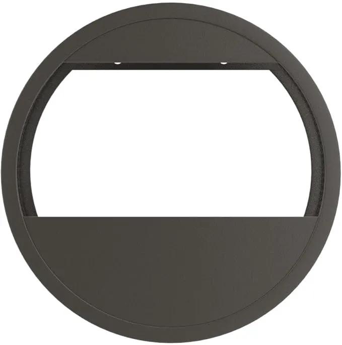 Grand patio Outdoor Circular LED Solar Hanging Wall Sconce Planter, with Dusk to Dawn Sensor Decor Wall Lighting for Garage Doorway Patio Yard, Cement Grey (S-Round) by GreenHaven Gardens