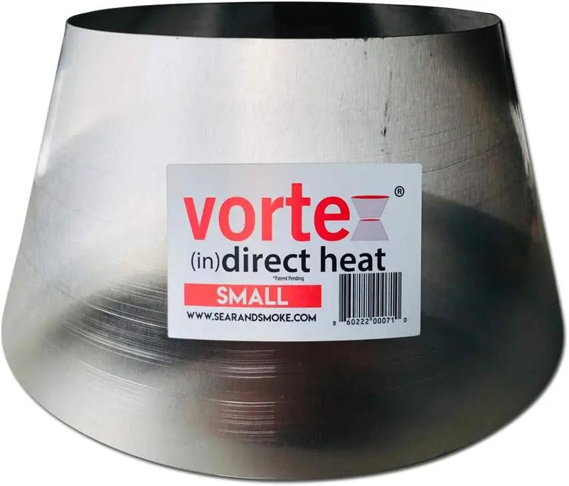 Vortex Small (in) Direct Cooking Charcoal Grill BBQ Accessory Cone 18.5 22.5 for Weber Smokey Mountain WSM Small - Stainless - Original - USA Made -Genuine SM Size by GreenHaven Gardens