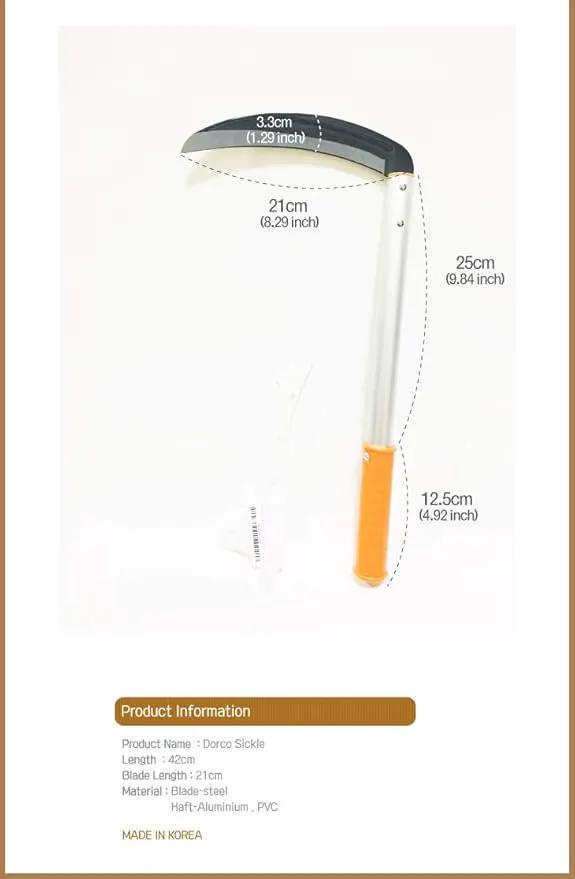 Sickle Weeder Sickle Knife Steel Hoe by 4Season by GreenHaven Gardens