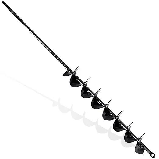 TCBWFY 2x32 Inch Auger Drill Bit for Planting - Long Handle Easy Planter Garden Auger - Bulb & Bedding Plant Augers - Post Hole Digger for 3/8”Hex Drive by GreenHaven Gardens
