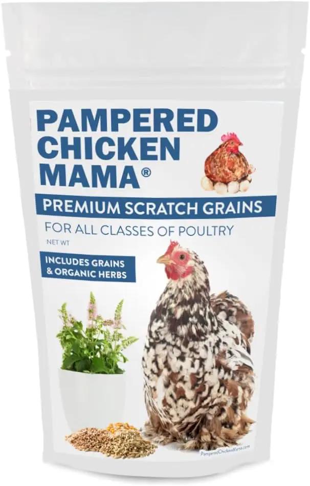 Pampered Chicken Mama Chick Feed - Premium Chicken Scratch Treat - High Protein & Calcium Grower Feed for Laying Hens (10 lbs) by GreenHaven Gardens