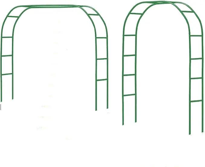 Tytroy Reconfigurable & Easy-to-Assemble Metal Outdoor & Indoor 7'6" Garden or Wedding Arch Arbor for Wedding Bridal Party Elegant Decorations & Garden Climbing Plants Vines (Green 1PC) by GreenHaven Gardens