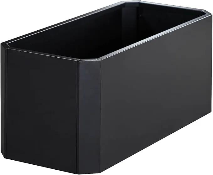 Steel Planter Box-36"x15"x15"-Large Rectangular Planter Indoor or Outdoor Black Matel Planter Box Commercial Residential for Patio Porch Deck Home Backyard by GreenHaven Gardens