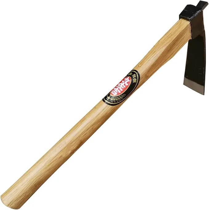 Kana Hoe 217 Japanese Garden Tool - Hand Hoe/Sickle is Perfect for Weeding and Cultivating. The Blade Edge is Very Sharp. (Beige-009) by GreenHaven Gardens