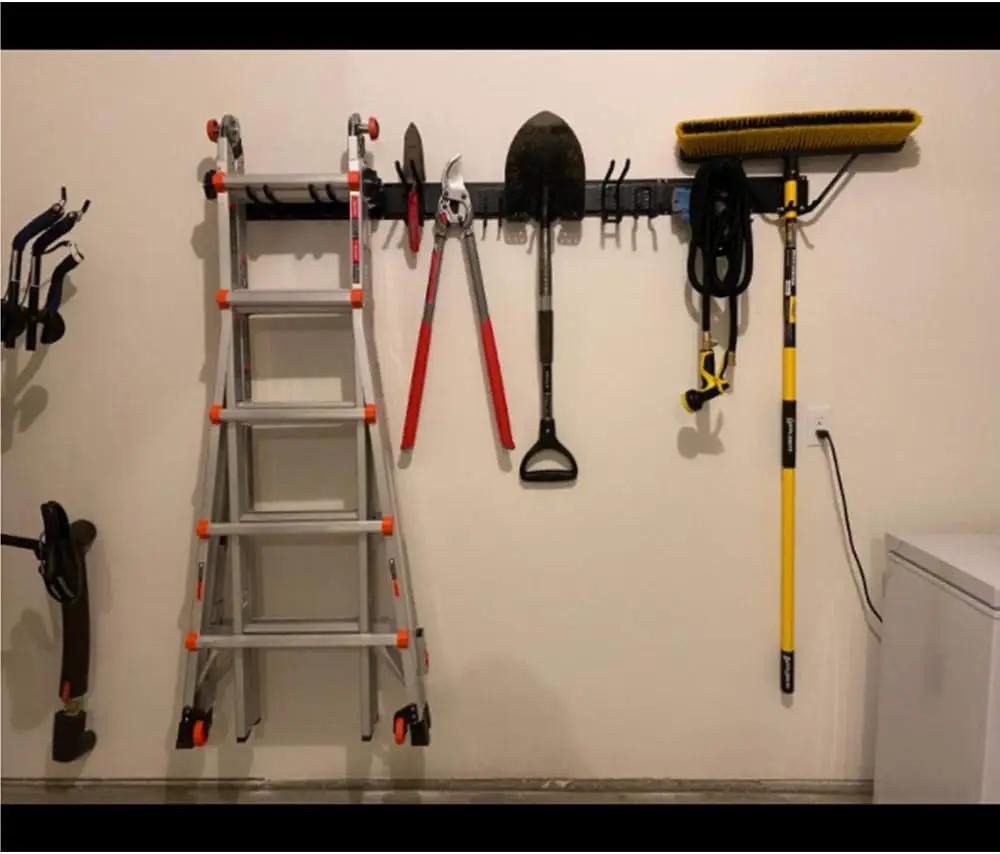 Ultrawall Garden Tool Organizer, 48 Inch Garage Tool Organizer Wall Mount, Heavy Duty Steel Wall Holders for Tools, 400lb Weight Capacity by GreenHaven Gardens