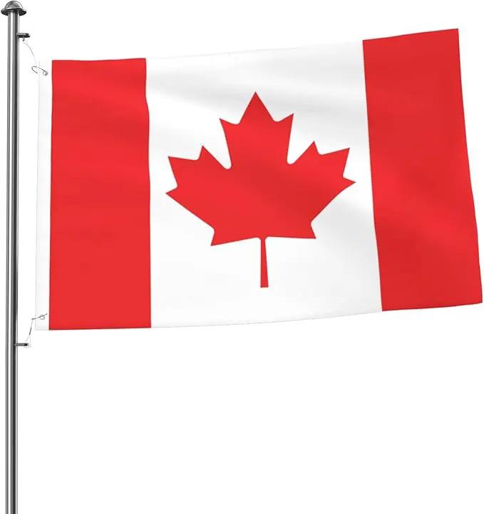 Canada Canadian Flag Garden Yard House 2x3 ft Flags Double Sided Print Banner Indoor Outdoor Party Home Decorations for Boat Dorm House Balcony by GreenHaven Gardens
