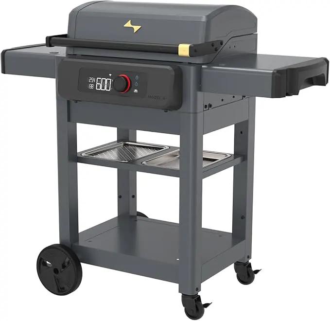 Current® Model G Griddle, Smart Electric Outdoor Flat Top BBQ Grill with 200°F to 600°F Range for Searing & Roasting, Digital Precision, Apartment-Friendly & Weather-Resistant by GreenHaven Gardens