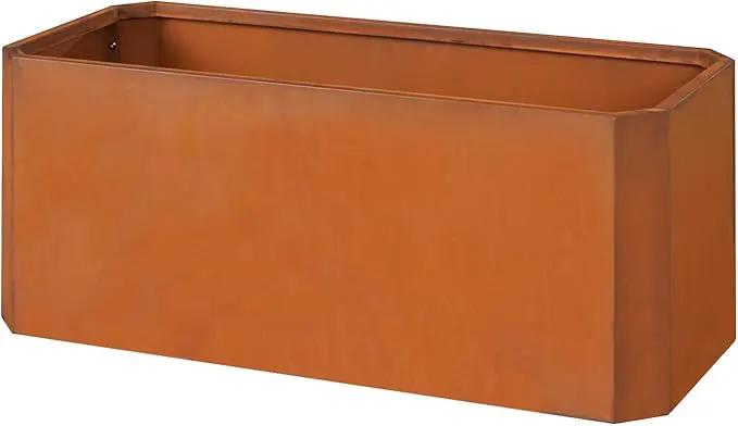 Steel Planter Box-36"x15"x15"-Large Rectangular Planter Matel -Outdoor Indoor-Corten Steel Planter Box Heavy Duty Commercial Residential for Patio Porch Deck Home Backyard by GreenHaven Gardens
