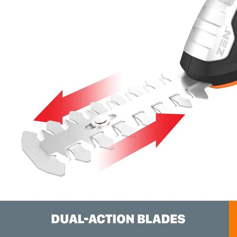 WORX WG801.9 20V 2 in 1 Cordless Hedge Trimmer, 4" Grass Shear & 8" Shrub Trimmer with 2 Blades, Battery & Charger Not Included by GreenHaven Gardens