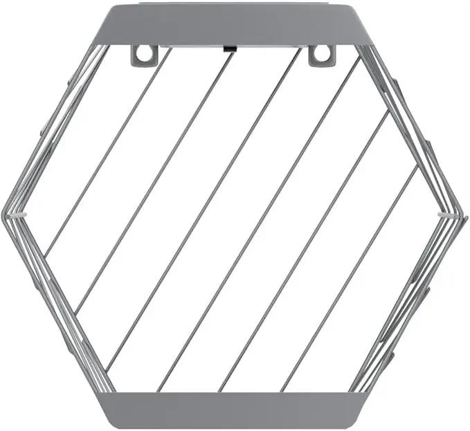 Grand patio Outdoor Leiden LED Solar Hexagon Wall Sconce Planter, with Dusk to Dawn Sensor Decor Wall Lighting for Garage Doorway Patio Yard, Cement Grey (L-Linear) by GreenHaven Gardens
