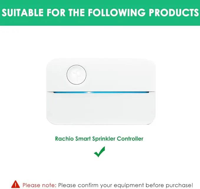 24V AC/DC Adapter Charger Compatible with Rachio Smart Sprinkler Controller, Indoor Irrigation System Controller Accessories Power Supply Cord by GreenHaven Gardens
