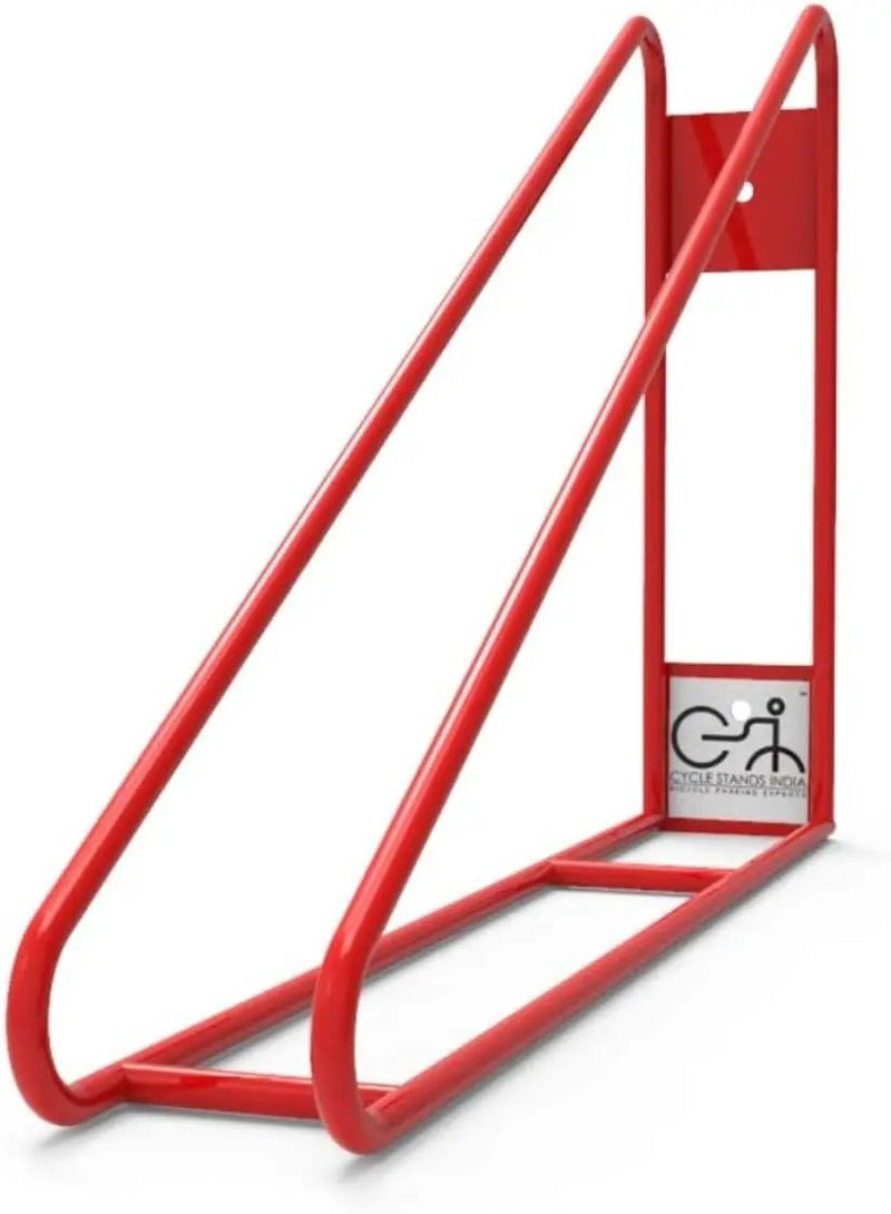 Bike Wall Mount Vertical Hanger for Home Space Saving Bike Rack Storage Mount for Garage or Home, Bicycle Holder for Mountain Bikes Road Bikes Holds up to 77lbs, Red,Pack of 1 by GreenHaven Gardens
