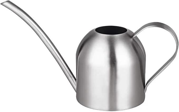 IMEEA Small Watering Can for Indoor Plants Stainless Steel Bonsai Watering can Mini Metal (15oz/450ml) by GreenHaven Gardens