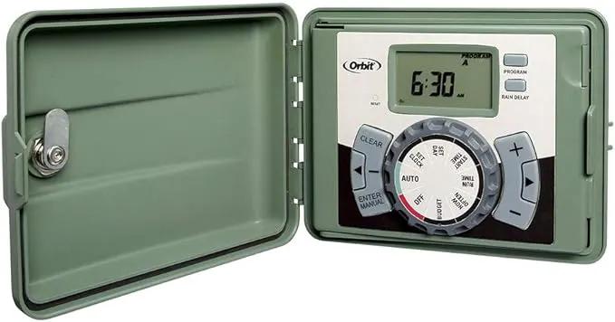Orbit 57896 6-Station Outdoor Swing Panel Sprinkler System Timer by GreenHaven Gardens