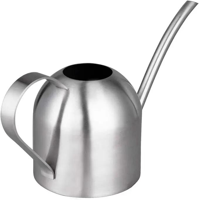 IMEEA Indoor Watering Can for House Plants Stainless Steel Watering Can Metal with Long Spout (33oz/1L) by GreenHaven Gardens