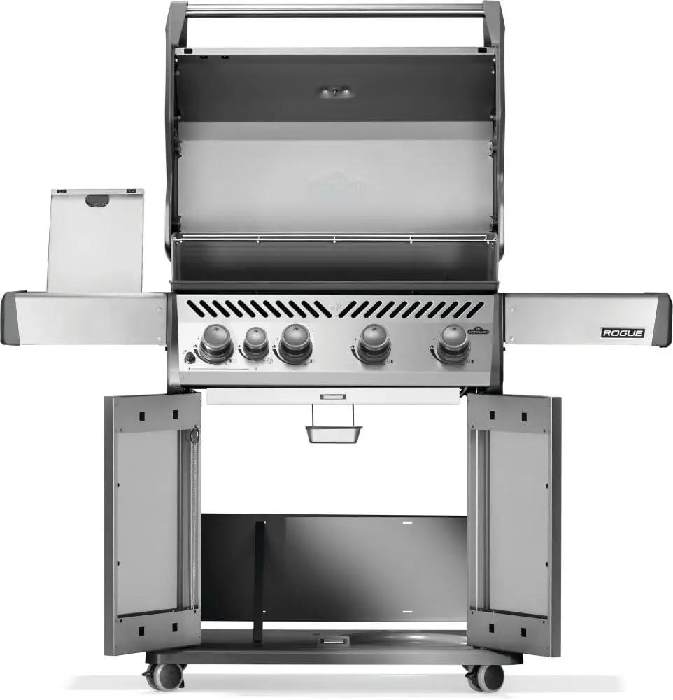 Napoleon Rogue 525 Propane Gas Grill with Range Side Burner, Stainless Steel, Durable 5-Burner Grilling Experience by GreenHaven Gardens