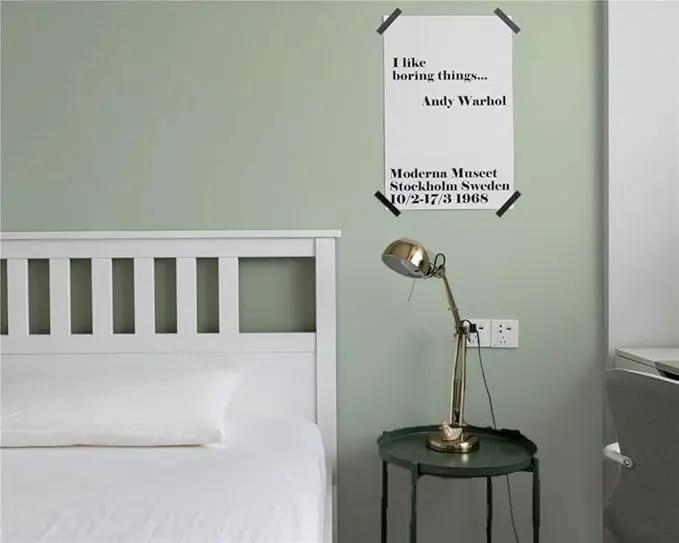 Dimoon 236''x17.7'' Green Peel and Stick Wallpaper Contact Paper Modern Self Adhesive Wall Paper Removable Renter Friendly Textured Solid Color Shelf Cabinet Vinyl Roll (236''x17.7'',Palegreen) by GreenHaven Gardens