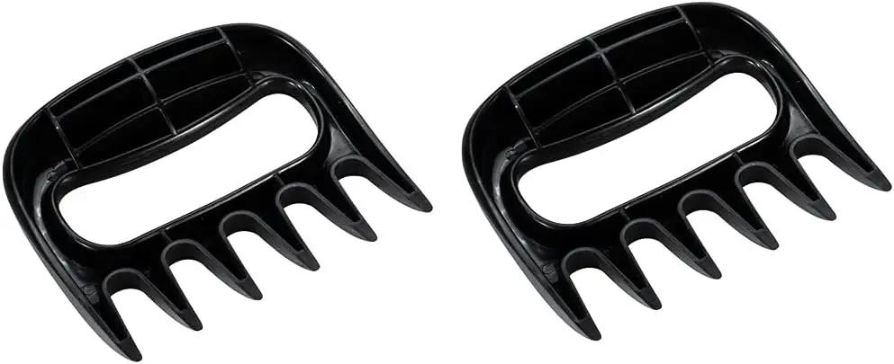 Restaurantware Met Lux 4.5 x 4.1 Inch Meat Claws 2 Meat Shredders - Sharp Blades With Handle Black Plastic Bear Claws Durable For Shredding Pork Chicken or Turkey by GreenHaven Gardens