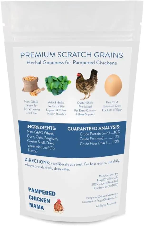 Pampered Chicken Mama Chick Feed - Premium Chicken Scratch Treat - High Protein & Calcium Grower Feed for Laying Hens (10 lbs) by GreenHaven Gardens