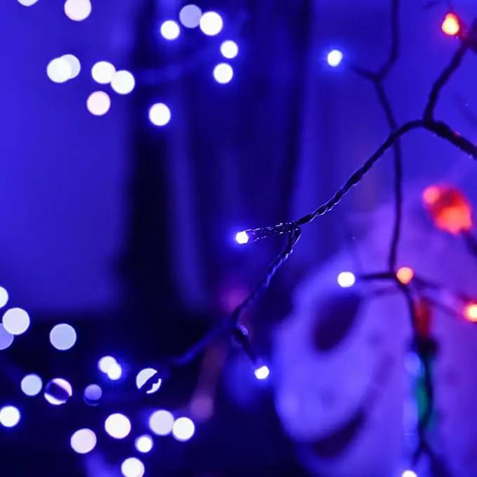 600 LED Halloween Lights, 216 FT Waterproof Halloween String Lights, Purple Halloween Lights Outdoor with 8 Lighting Modes for Halloween Outdoor Party Yard Garden Decoration (216 Ft | Purple, 216 Ft) by GreenHaven Gardens