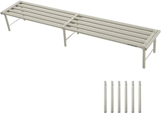 Metal Plant Stand, Rust-proof Aluminum Flower Pot Stand, Plants Display Stands Decoration Racks for Living Room Balconies and Gardens (120 White) by GreenHaven Gardens