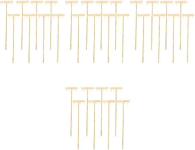 EXCEART 32 Pcs Mini Zen Garden Accessories - Sand & Rock Rake, Wood & Moss Rakes, Sandbox Tools, Bamboo Child Meditation Accessory by GreenHaven Gardens