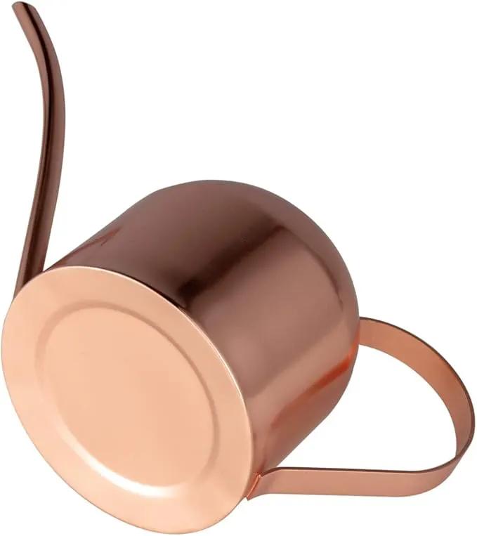 IMEEA Indoor Watering Can for House Plants 33oz/1L Stainless Steel Watering Can with Long Spout (Rose Gold) by GreenHaven Gardens