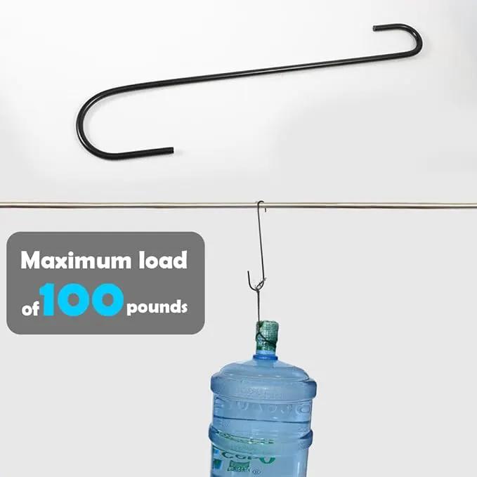 Vindar 3 Pack 12 Inches Bird Feeder Hook Extra Large S Hooks Heavy Duty Hooks Hangers for Tree Branch, Bird Feeder, Hummingbirds Feeders, Bird House, Office, Wind Chimes, Lanterns, Gardening Tools by GreenHaven Gardens