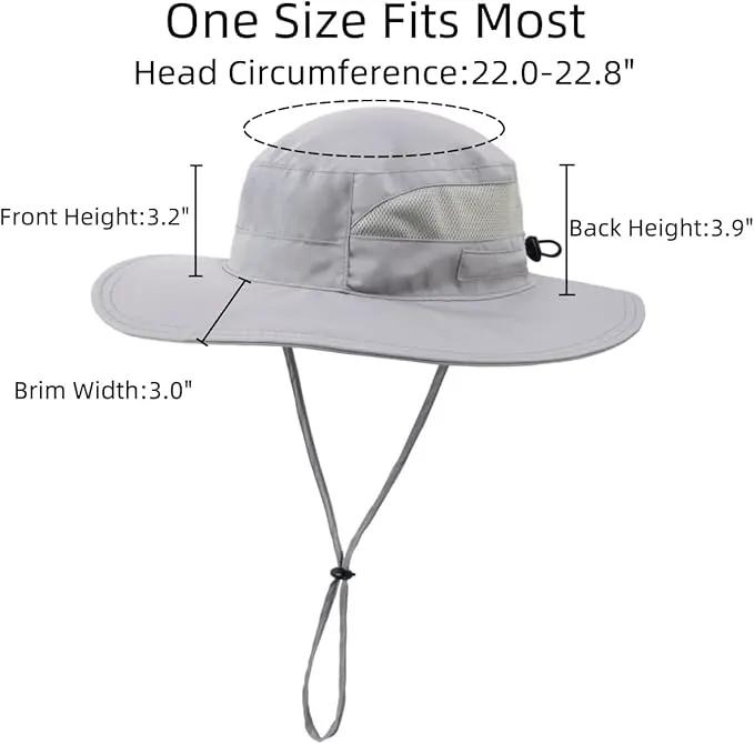 Connectyle Women's UPF 50+ Sun Hat UV Protection Wide Brim Bucket Hat Summer Beach Hats Fishing Hiking Outdoor Safari Hats by GreenHaven Gardens