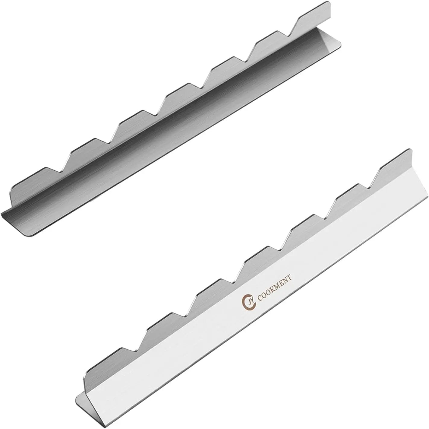 Kabob Skewers Stainless Steel Long BBQ Barbecue Skewers, Flat Metal Kebob Sticks Wide Reusable Grilling Skewers for Meat Chicken,Set of 9 Including 2 barbeecue rack with Storage Bag by GreenHaven Gardens
