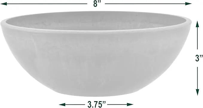 PSW M20TP Garden Bowl, Planter Bowl, Centerpiece Bowl, Fairy Garden Planter 8 Inch (Pack of 2) by GreenHaven Gardens