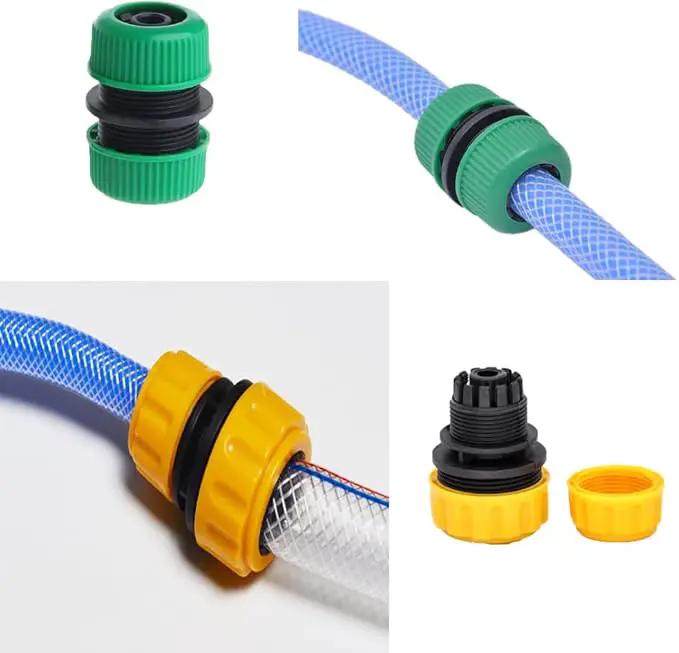 6 Pack Hose Connectors Quick Connect Kit Coupler Repair Irrigation Fitting 1/2" to 1/2" and 1/2" to 3/4" Coupling Joints for Water Pipe Extension Garden Drip Tubing Connector Adapter Extender by GreenHaven Gardens