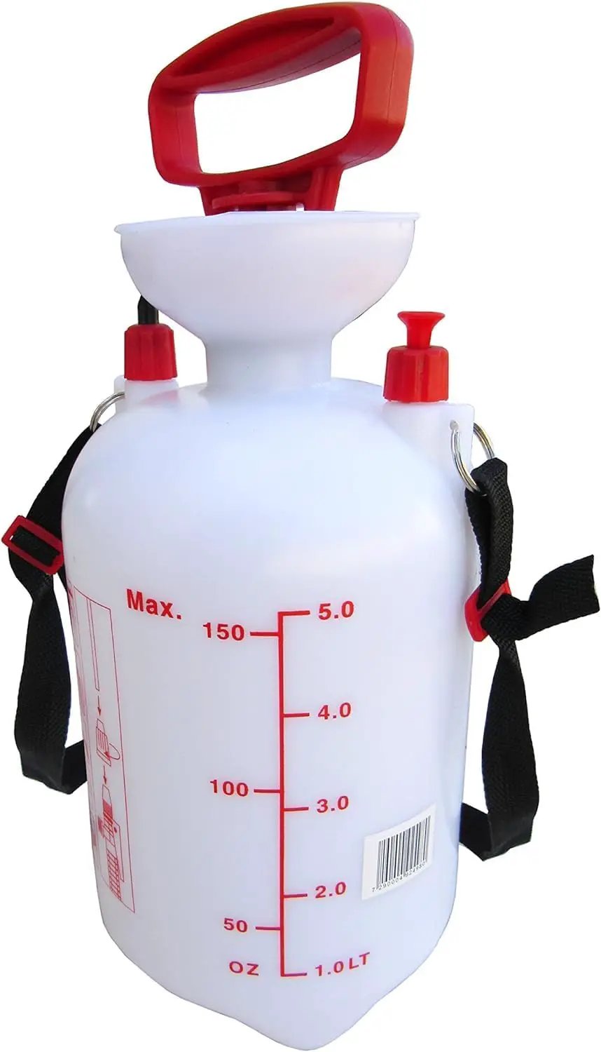 TABOR TOOLS 1.3 Gallon sparayer for Lawn and Garden. Pump Pressure with Pressure Relief Valve, Adjustable Shoulder Strap, and Adjustable Wand Nozzle. N50A by GreenHaven Gardens