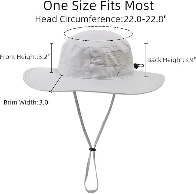 Connectyle Women's UPF 50+ Sun Hat UV Protection Wide Brim Bucket Hat Summer Beach Hats Fishing Hiking Outdoor Safari Hats by GreenHaven Gardens