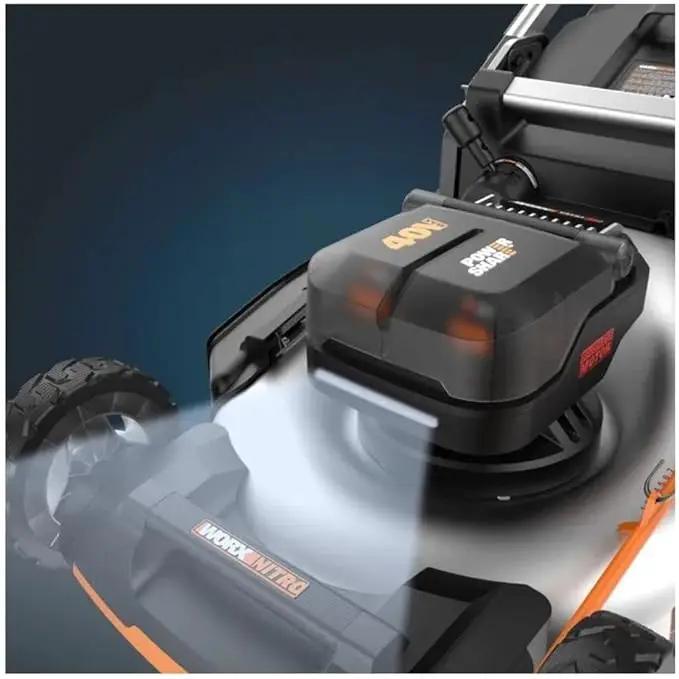 Worx 40V Cordless Lawn Mower, Electric Mower with Brushless Motor, 3-in-1 Self-Propelled Lawn Mower WG753-2 Batteries & Charger Included by GreenHaven Gardens