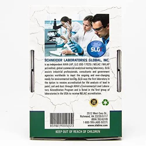 Lead Test Kit in Paint, Dust, or Soil 1PK (Sameday) Schneider Labs (Overnight Return Shipping) by GreenHaven Gardens