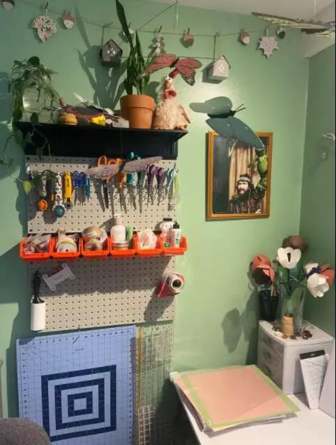Ultrawall 2 Pcs Metal Pegboard Wall Panels, Peg Boards for Garage Tool Storage by GreenHaven Gardens