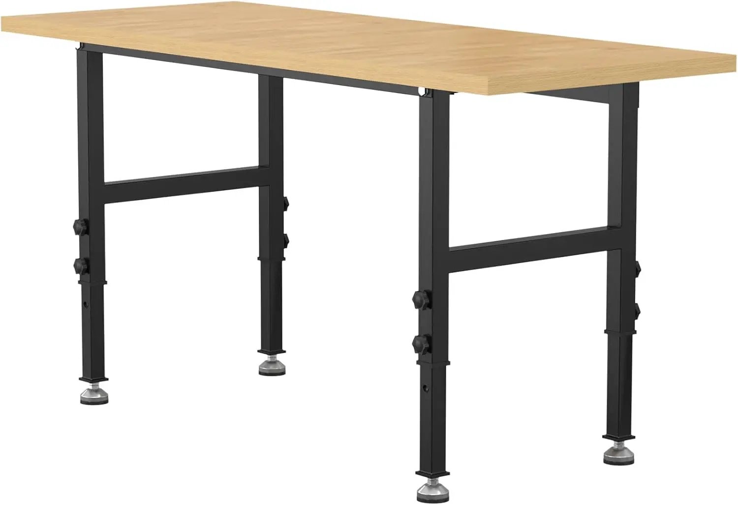 60" Adjustable Workbench,Heavy-Duty Work Table,3000 LBS Load Capacity Particleboard Hardwood Workstation with Fixed feet,for Workshop, Garage by GreenHaven Gardens