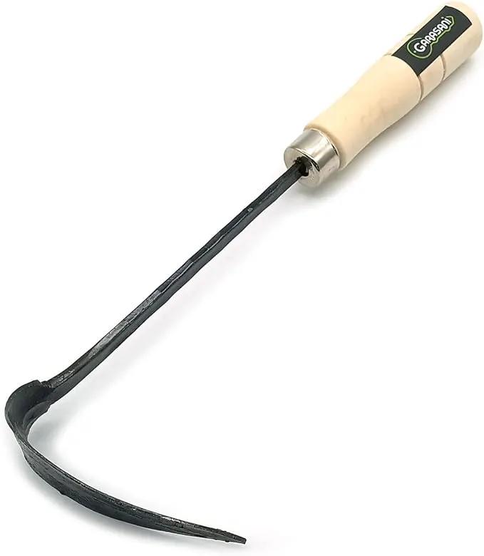 GARASANI Hand Hoe Plow Korean Style Ho-Mi Small Hoe Used to Dig Up Weeds (Grass) by GreenHaven Gardens