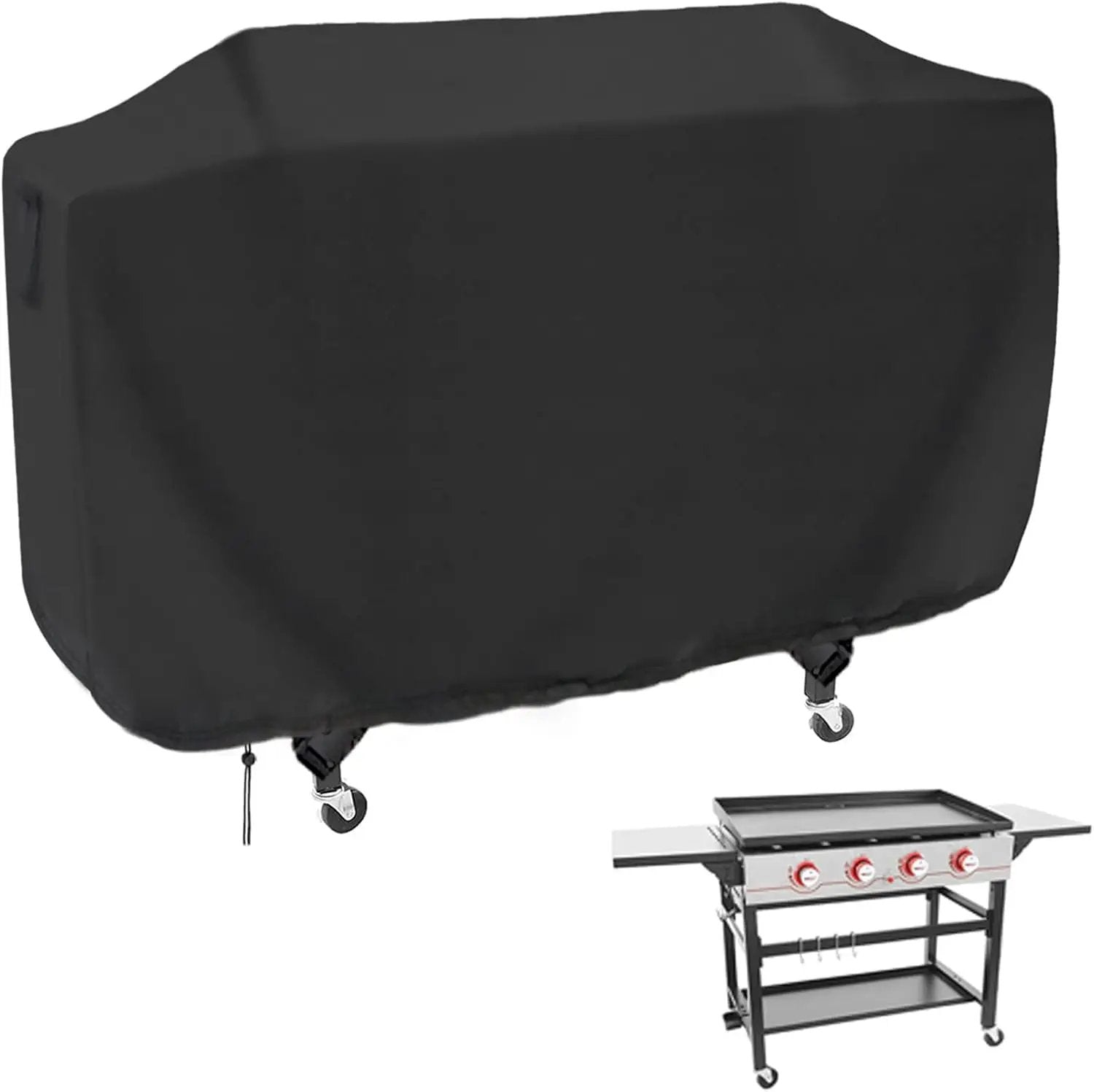 Flat Top Grill Cover for Royal Gourmet GB4000 - Waterproof Cover for Gas Griddle/Grill - Heavy Duty - 64.8 x 25 x 34 inches by GreenHaven Gardens