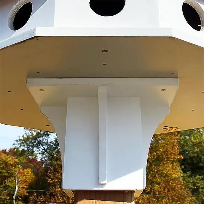 Clubhouse Bird House with Decorative Post Mounting Bracket by GreenHaven Gardens