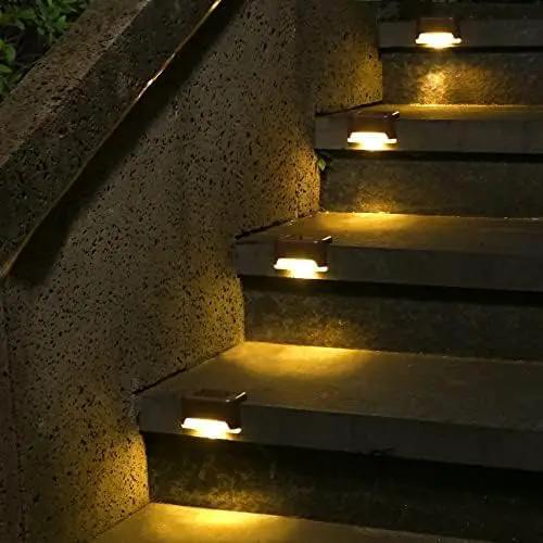 SOLPEX 20 Pack Solar Deck Lights Outdoor, Waterproof Led Lights for Outdoor Stairs, Step, Fence, Yard, Patio, and Pathway(Warm White) by GreenHaven Gardens